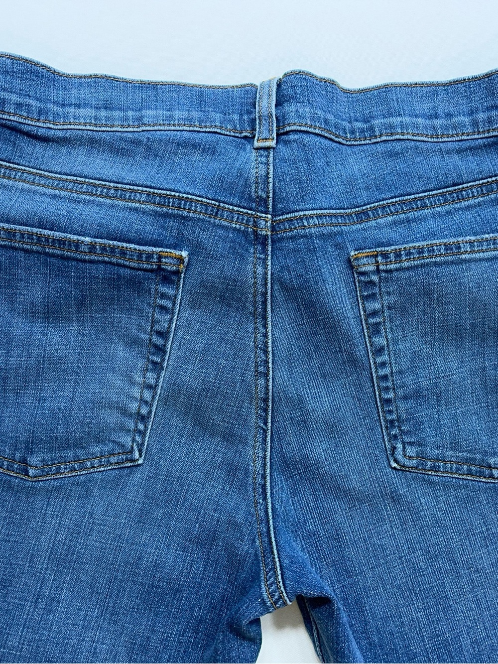 Eileen Fisher Organic Cotton Blue Jeans Womens Size 8 Stretch Denim 32x29 USA - Picture 12 of 14